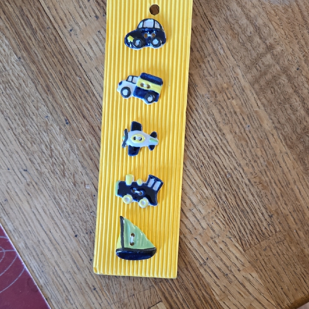 Colorful Vehicle Button Set for Kids